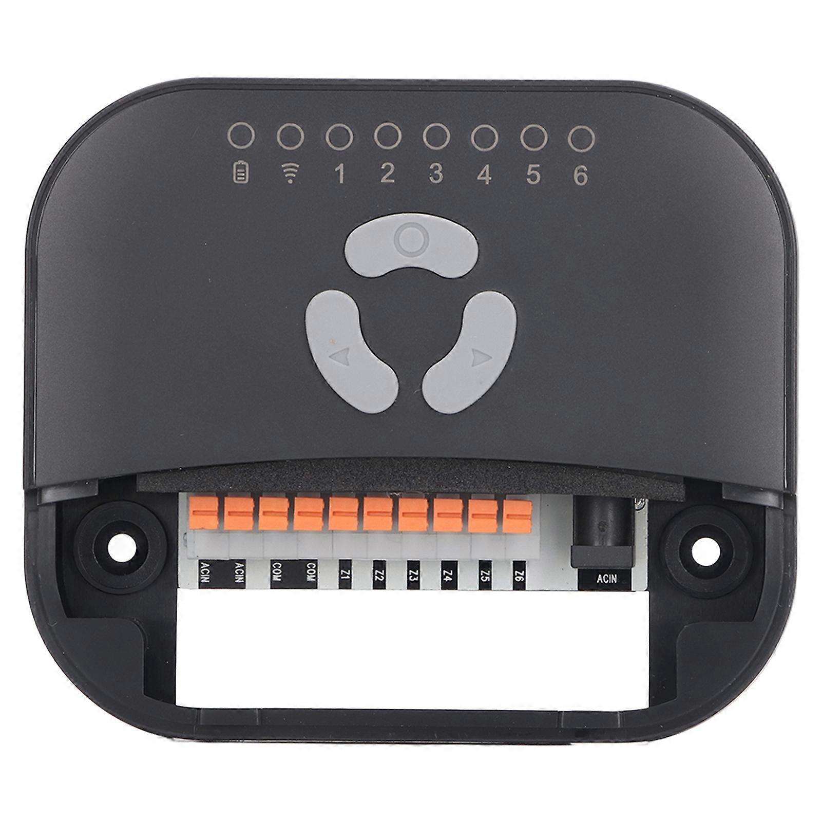 WiFi Smart Sprinkler Controller 6-Zone 24VAC Black Weatherproof