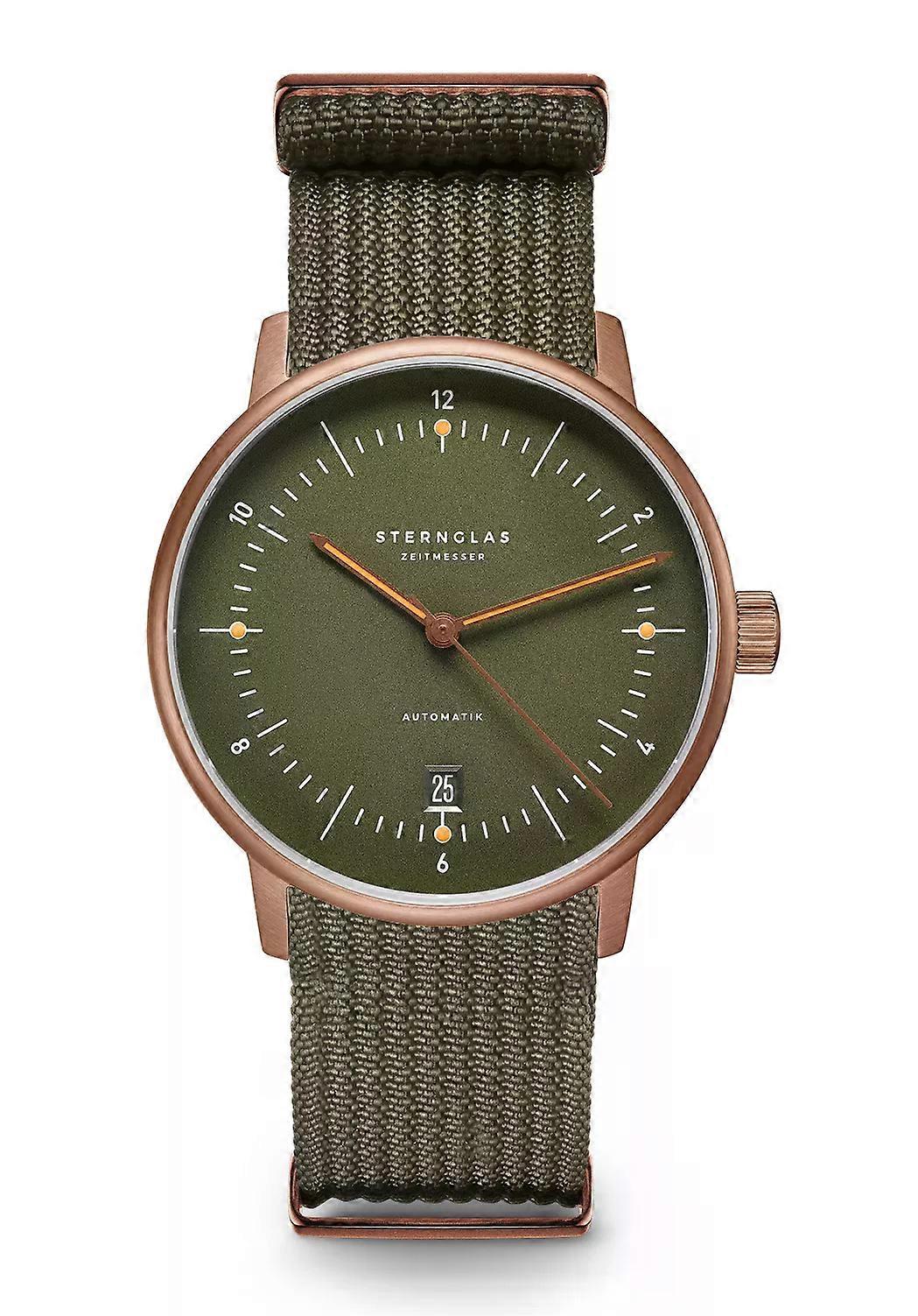 Sternglas Naos Automatik Μπρούτζινο 38mm Textil (S02-NA35-FI05)