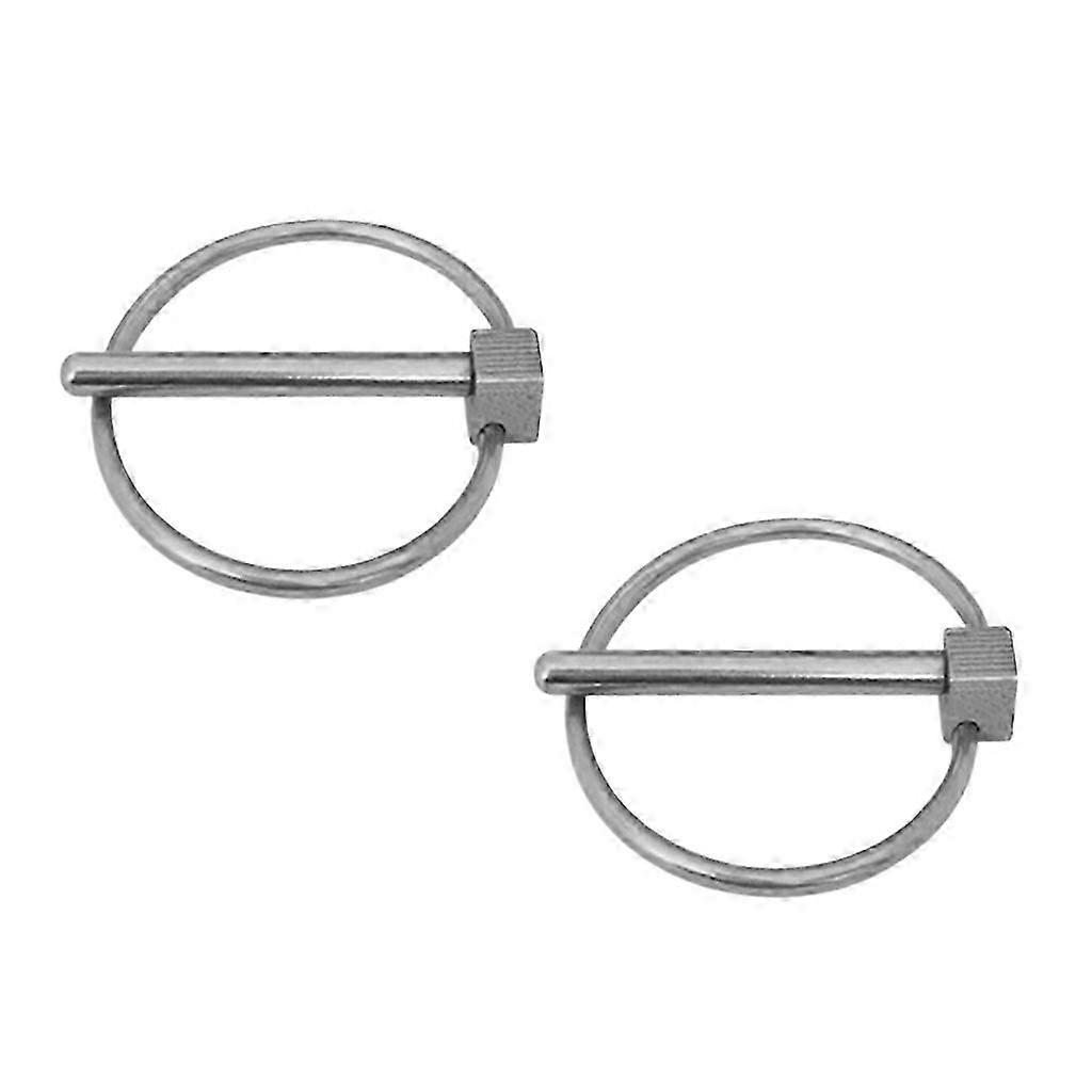Stainless Steel 4mm Lynch Pins 2 Pack Locking Clips for Tractor Implement