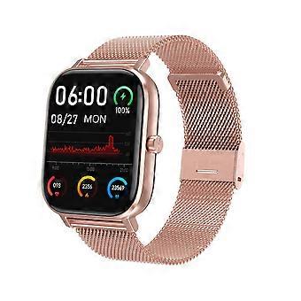 Bluetooth Call Smart Watch Men Multifunction Sports Heart Rate Smart Watches( Rose Gold)