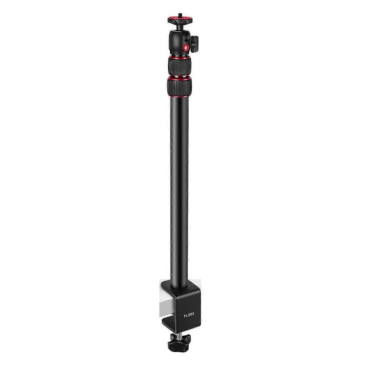Camera Desk Mount Stand Adjustable 43-102cm Telescopic C Clamp Table Light Stand 1/4 Inch Screw for