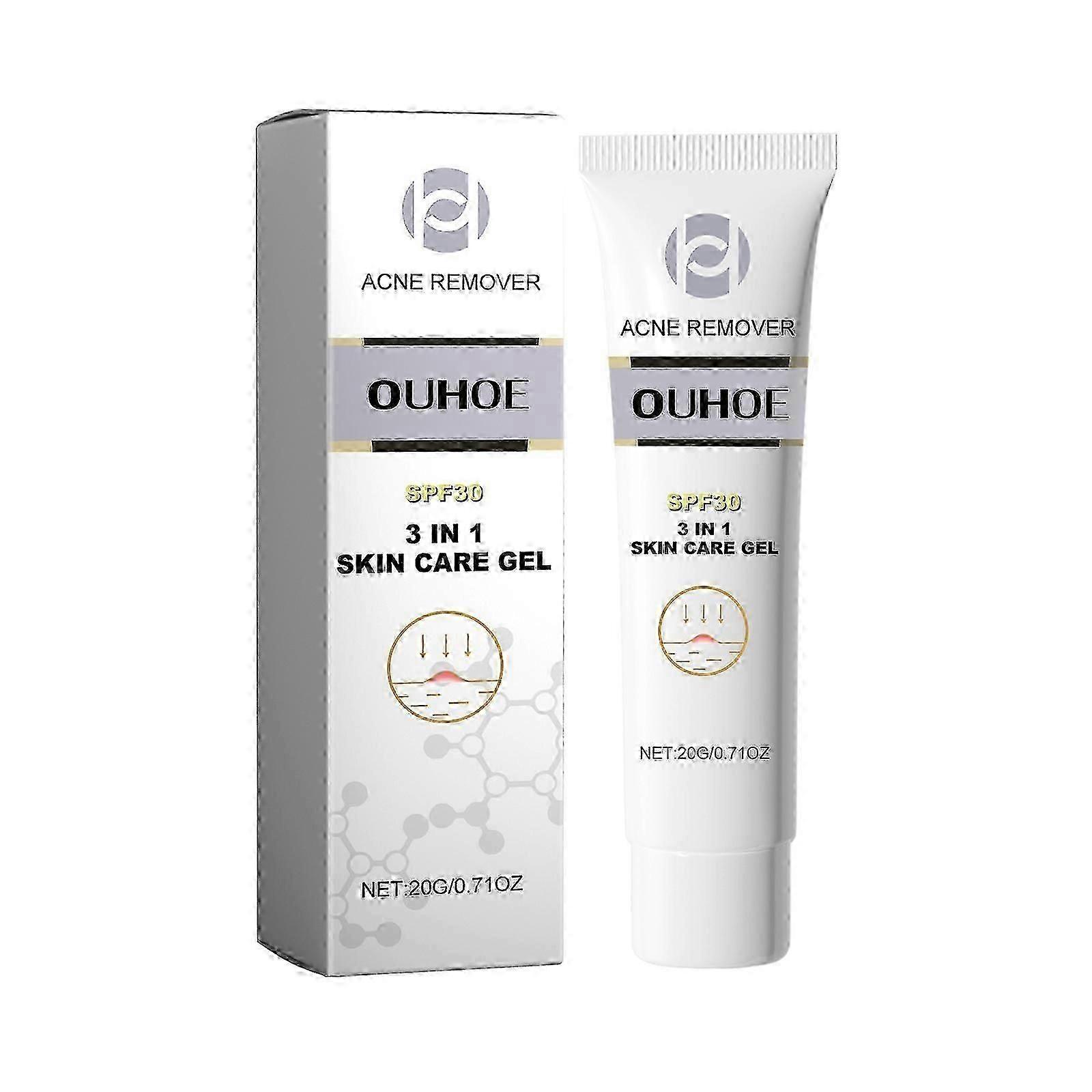 ディープクレンジング、ニキビ、黒ずみ、ニキビ跡の軽減、保湿スキンリペアジェルのためのOUHOEフェイシャルアクネジェル