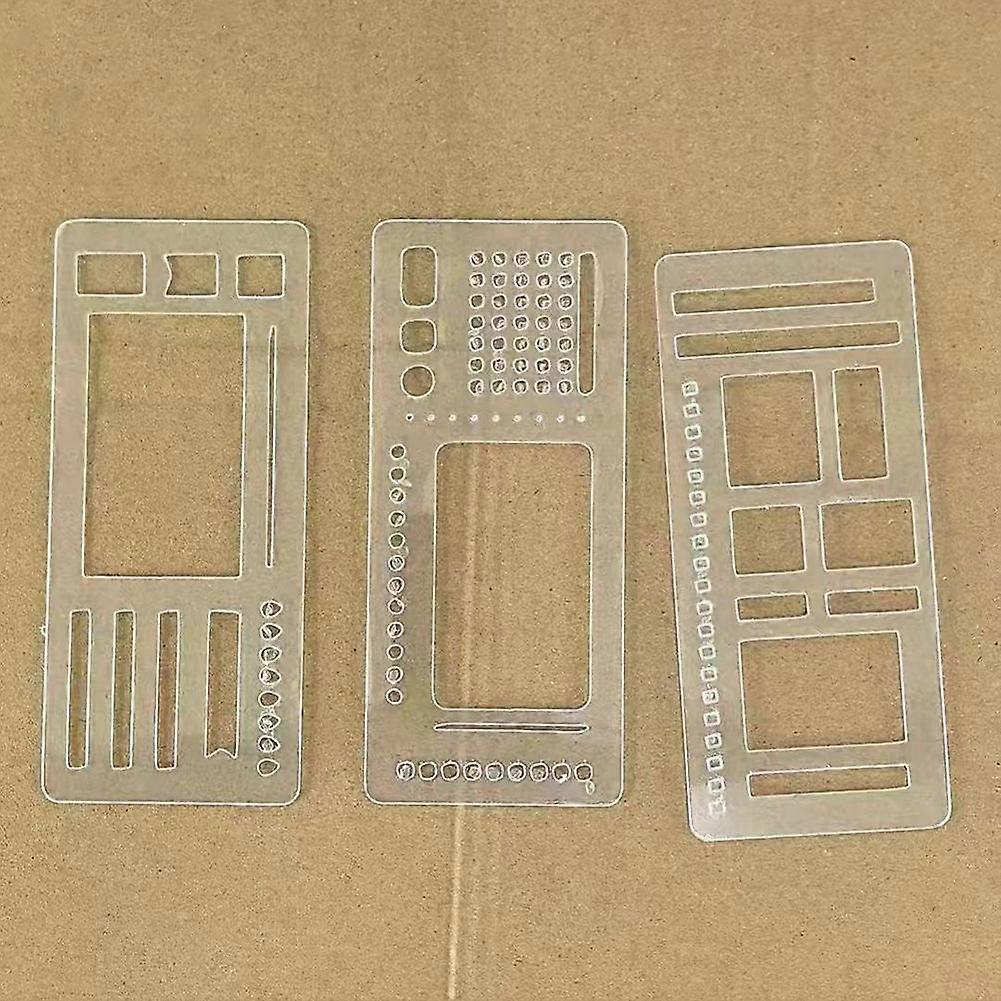 Planner Stencil Set for Dot Grid Journals Transparent Easy to Use for Journaling Checklists Boxes Lines