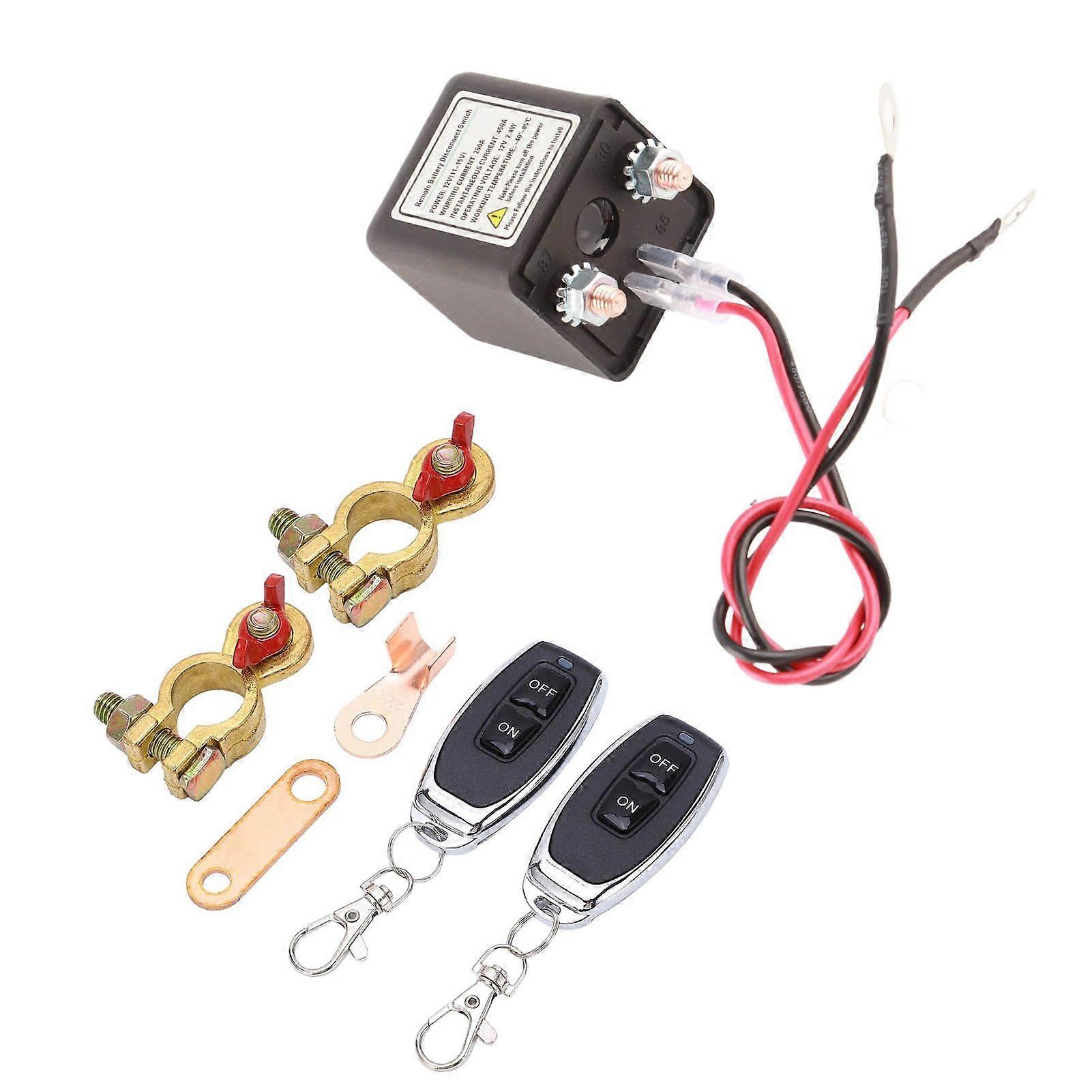 Remote Battery Disconnect Switch 12V 250A Upgraded Long Distance Control Prevent Battery From Draining