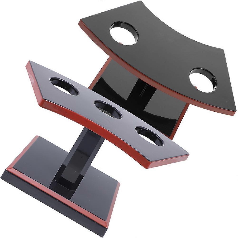 Sushi Roll Display Bracket Cone Holder Stand for Food Display 4Pcs Black
