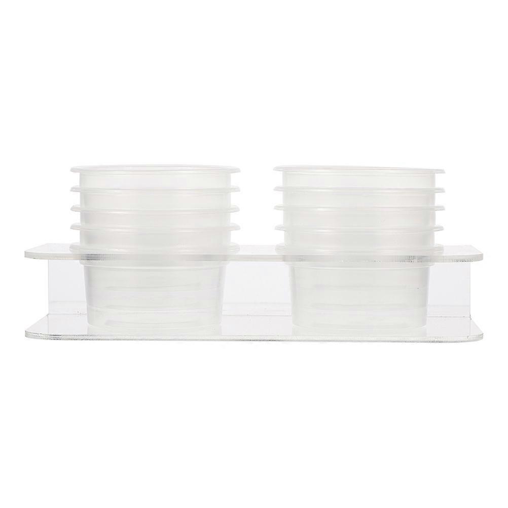 Transparent Reptile Food Dishes Plastic Feeders for Reptile Care 5Sets