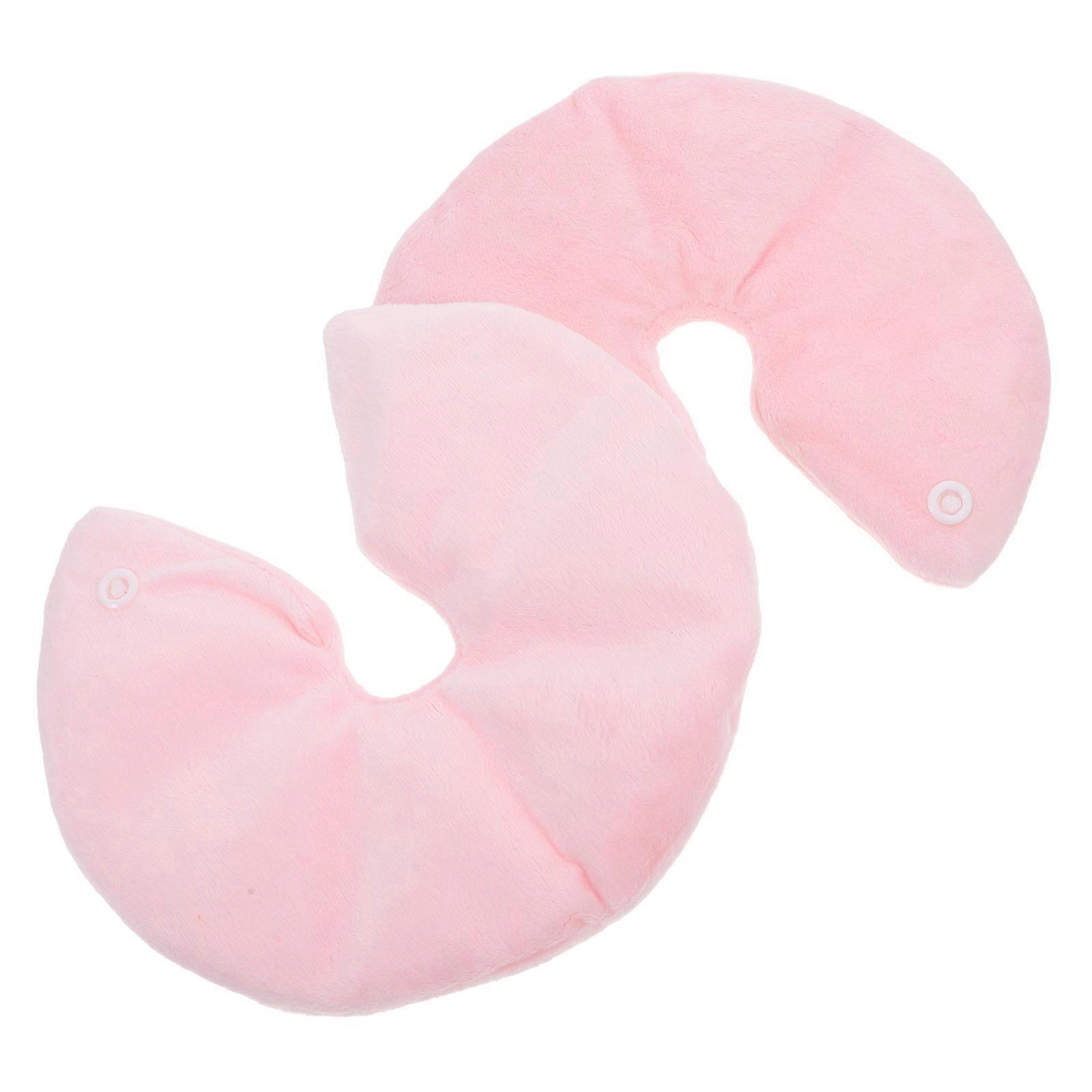 Gel Ice Packs For Breastfeeding Therapy Pads Reusable Design Pink Color 1 Pair