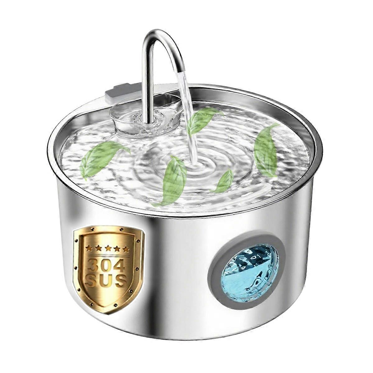 Stainless Steel Cat Water Fountain Automatic
Replaceable filters