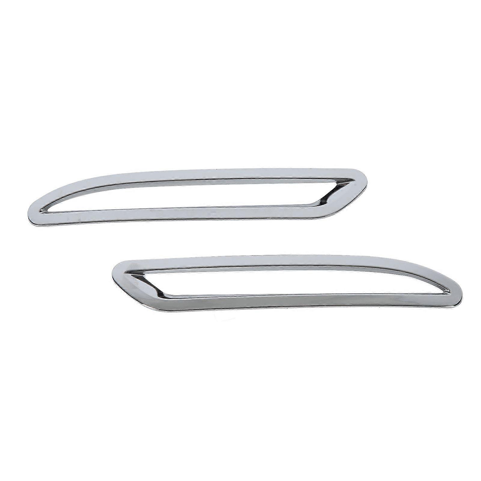 2PCS Rear Fog Light Trim Cover Left Right Decorative Frame Replacement for Benz AClass W177 V177 Sedan 2018 and Up Silver