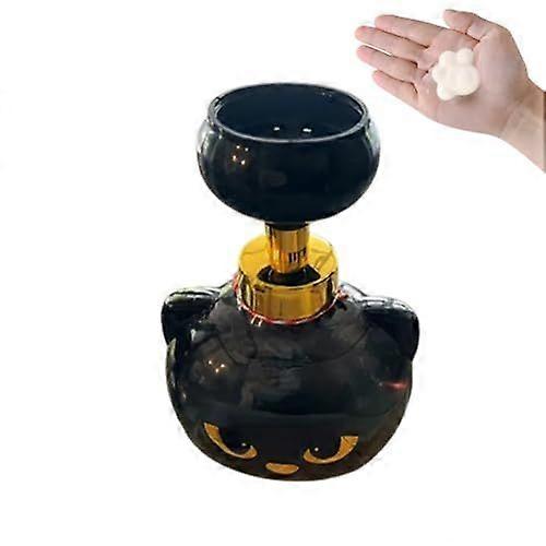 Cat Paw Soap Dispenser, Cute Halloween Black Cats Pawprint Soap, Magic Foaming Hand Wash Dispenser, Refillable Empty Foam Liquid Container