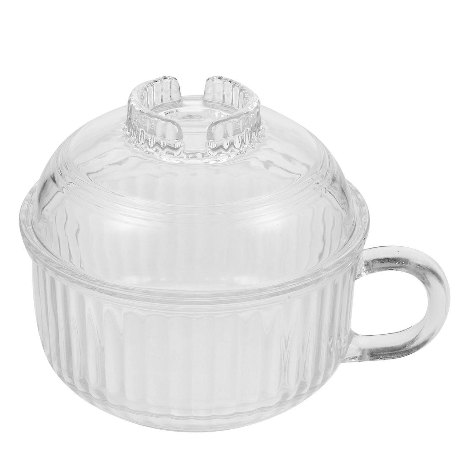 Soup Bowl Glass Multifunction Stew Bowl for Kitchen Use