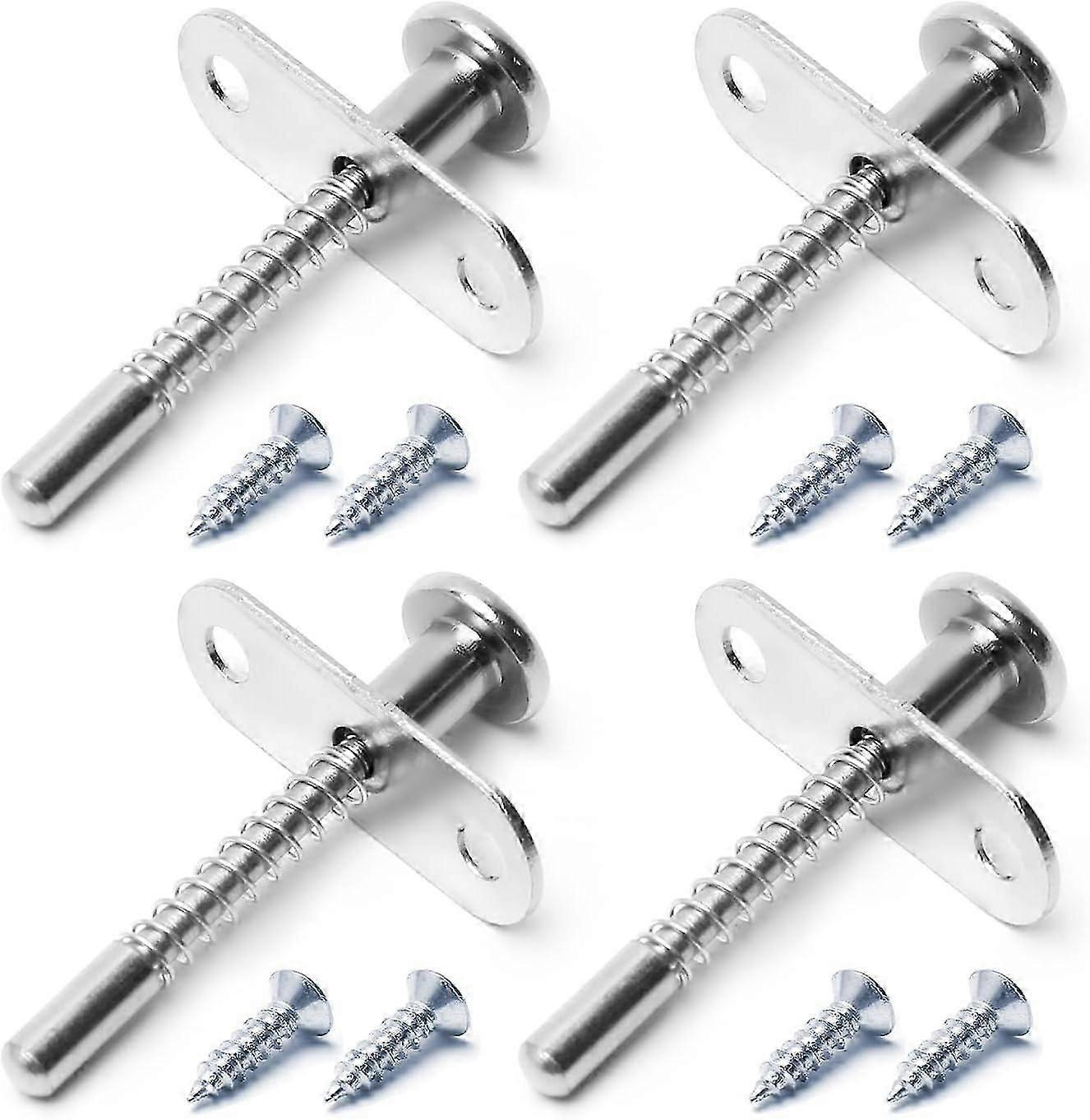 Plunger Latches Spring Loaded Stainless Steel Plunger Latches for Cabinet Small Bed Cupboard Window Screen 660mm 4pcs