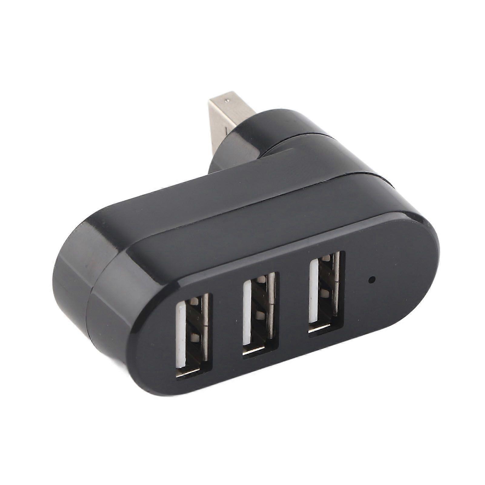 Usb Splitter Mini Portable In Line Usb 2.0 Docking Station 3 Port Splitter 180 Rotation Expansion Hub