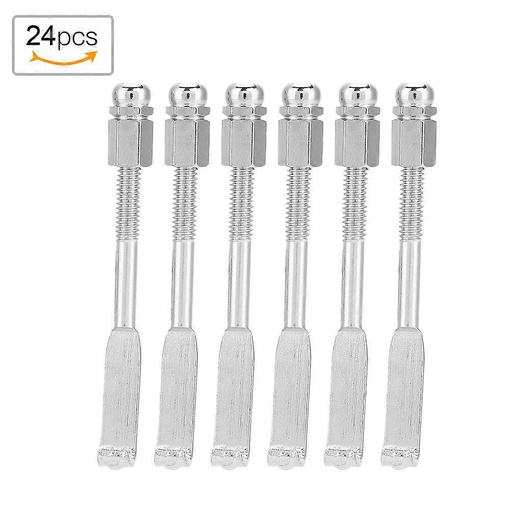 24pcs 5.4-6.4cm Length Adjustable Banjo Hooks Parts Accessory