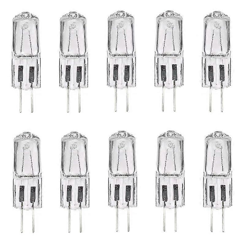 G4 Halogen Light Bulbs 10 Pack 20W 220V Clear Capsule Dimmable 2 Pin Base Warm White Compatible with 35W 50W
