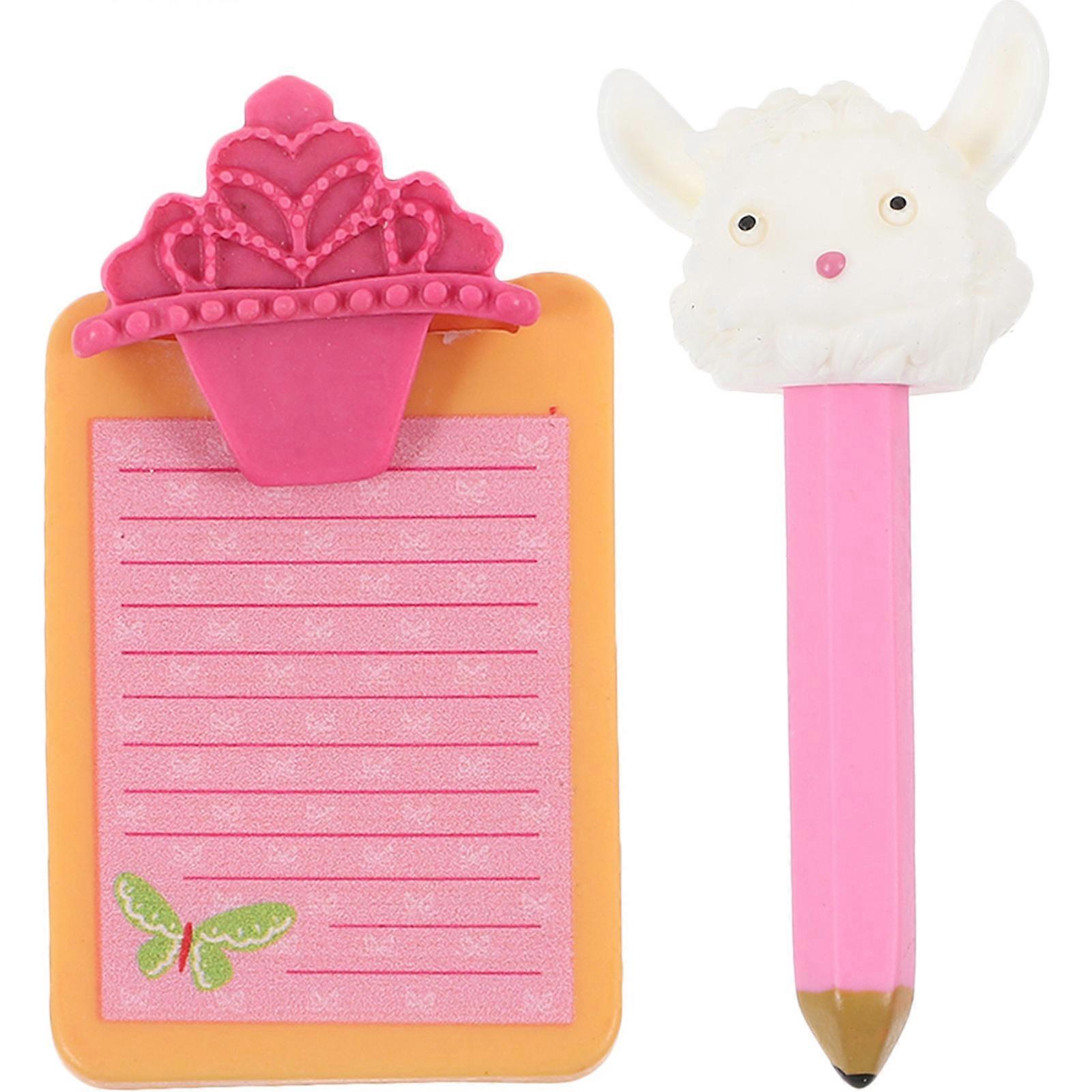 DIY Resin Sheep Pencil Craft Phone Case Props with 2Pcs Flatback Charms