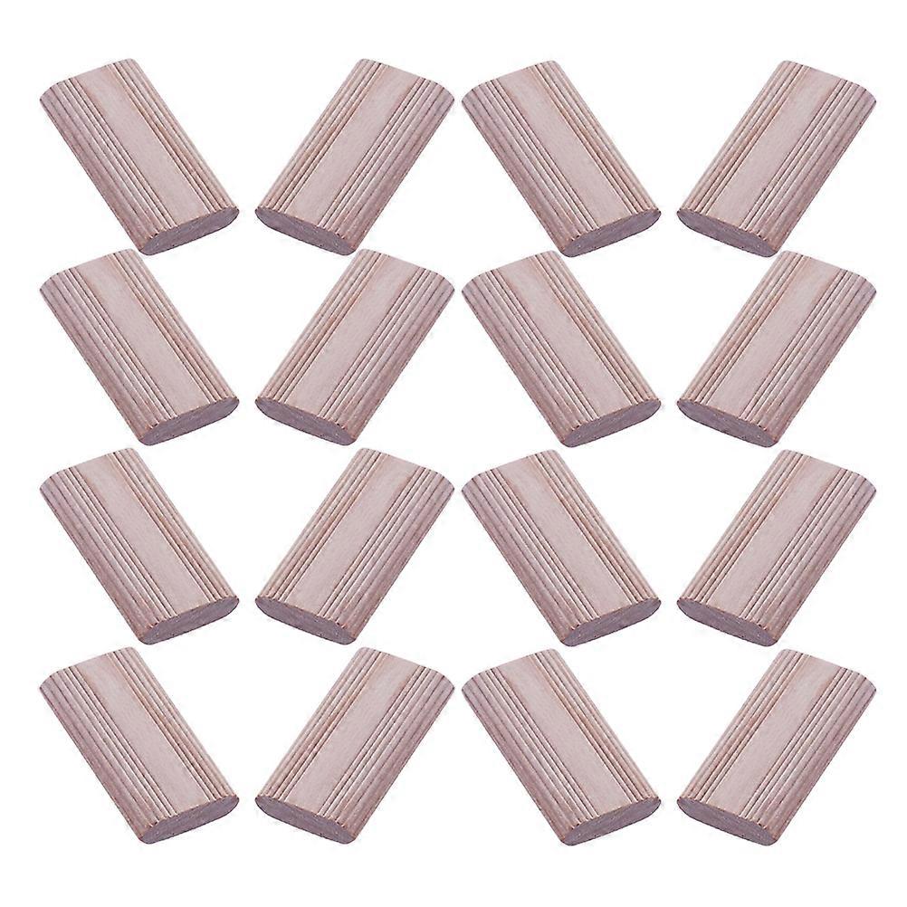 Wooden Dowel Blocks Furniture Connector for Crafts 100Pcs Khaki Wood Pins