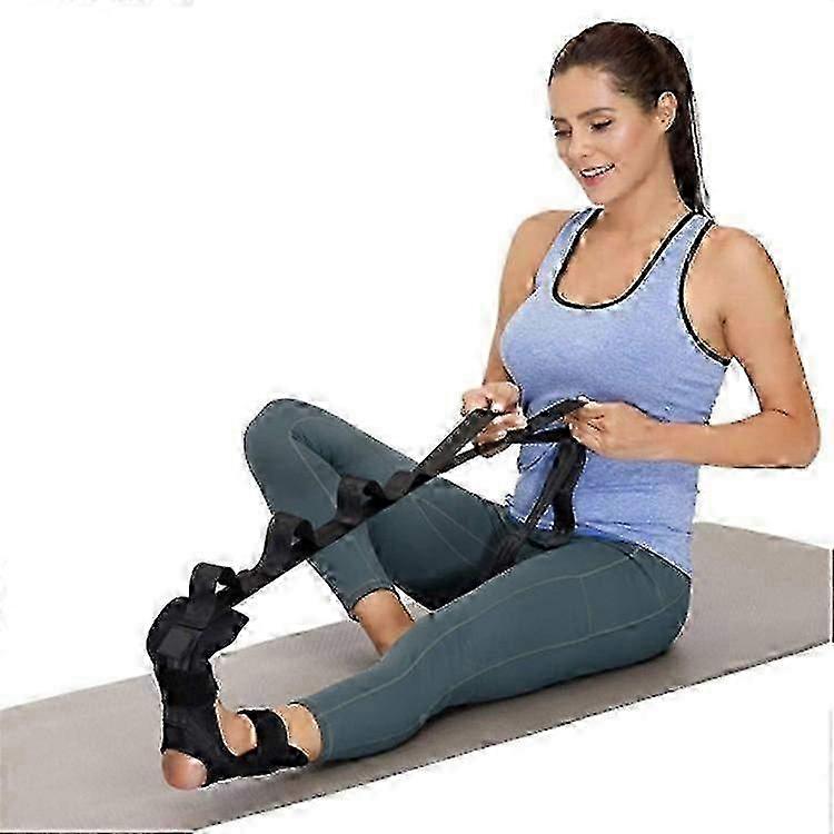 Yoga Foot Stretcher Strap for Leg and Hamstring Stretching, Plantar Fasciitis Pain Relief Exercise Tool