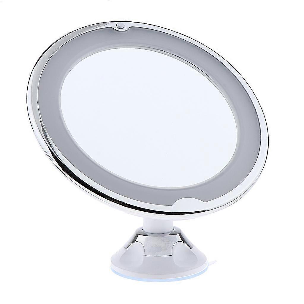 Wall Suction 7X Magnified LED Bathroom Mirror with Lights.
