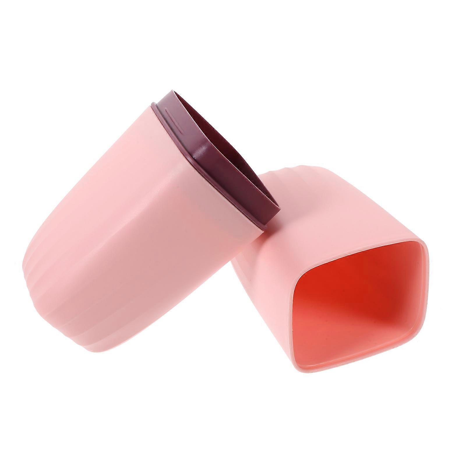 Plastic Toothbrush Holder Multi-Functional Toothbrush Cup for Pink