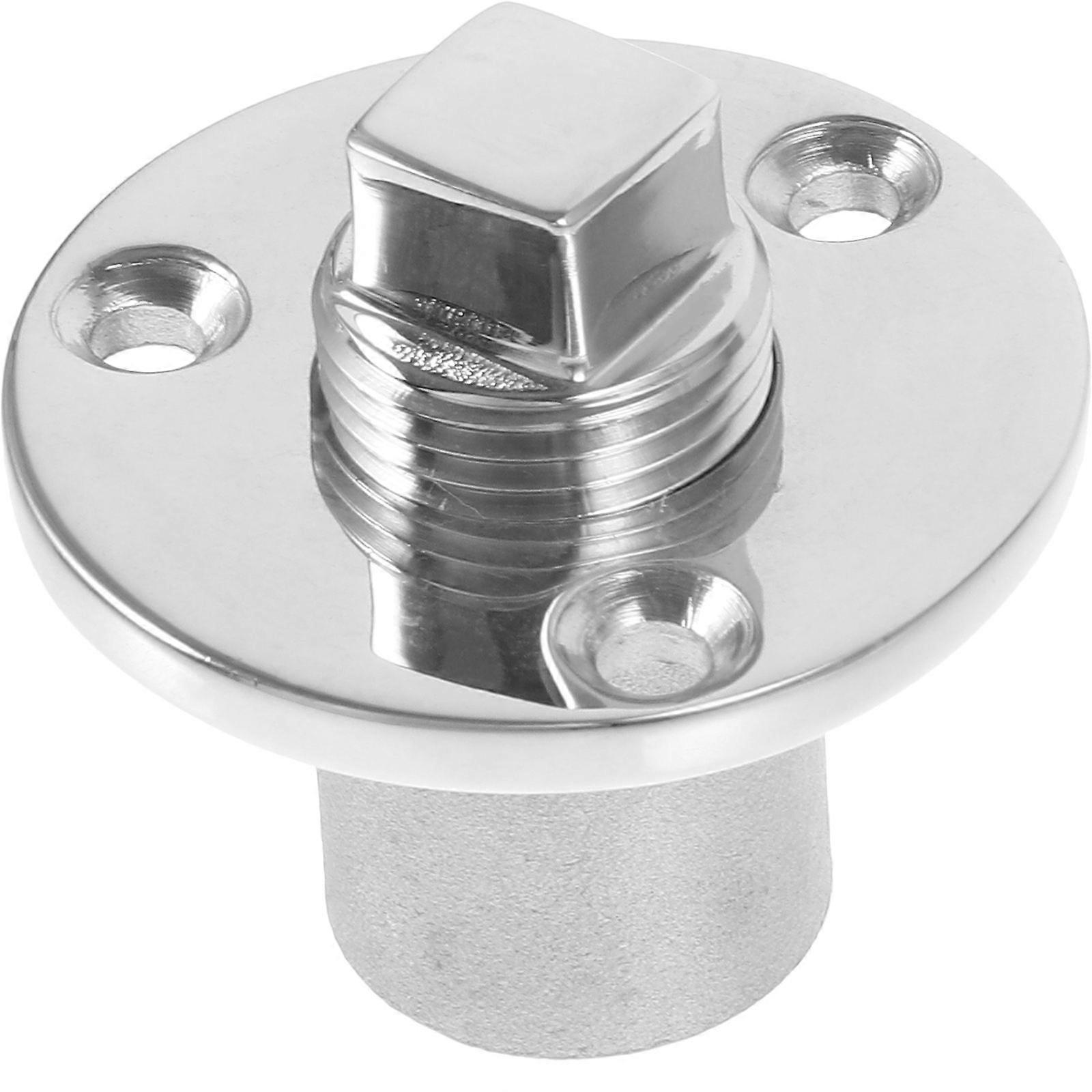 Marine Drain Plug Stainless Steel for Kayak Use 1Set Silver Finish
