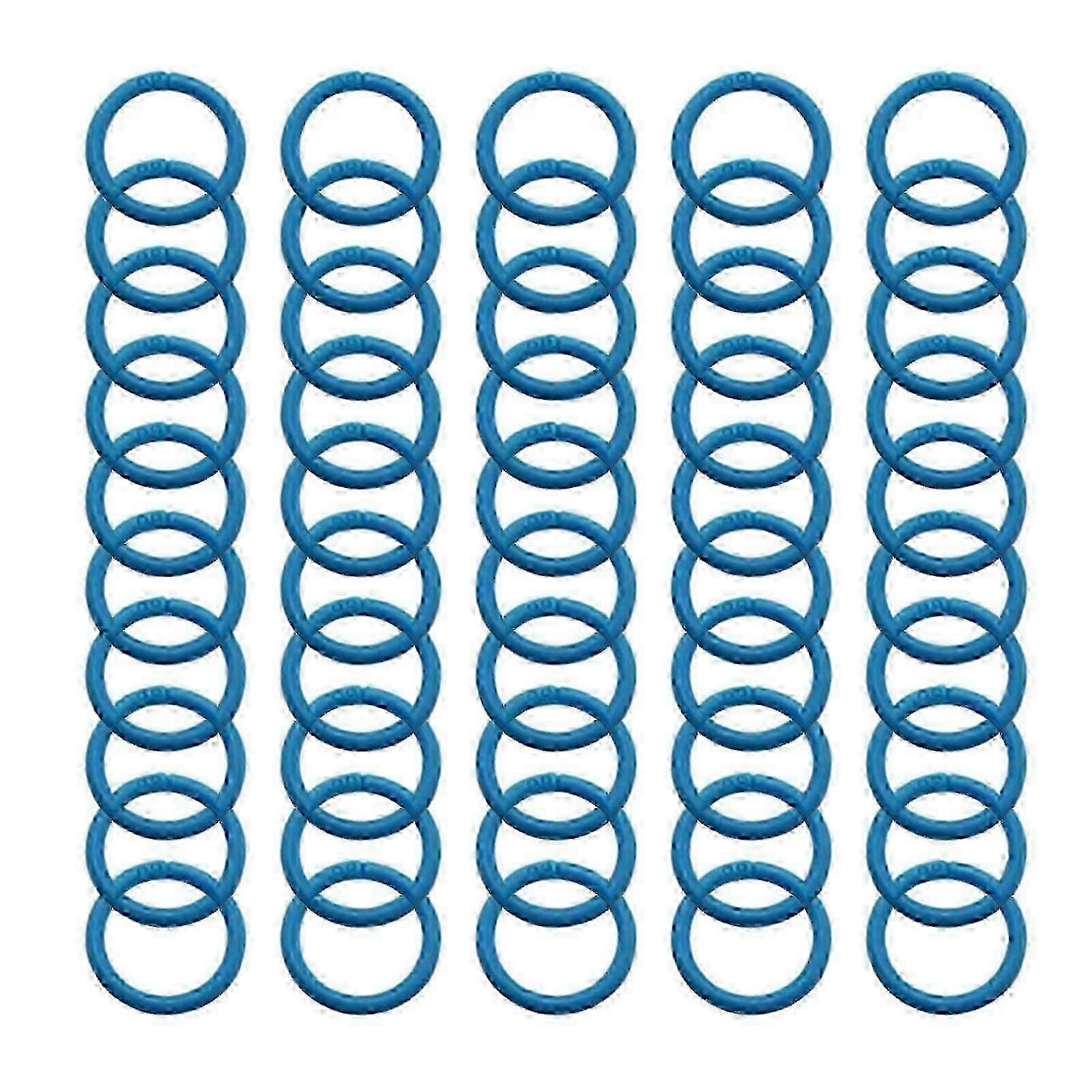 50pcs Colorful Double Buckle Book Rings for Scrapbook Binding and Loose Leaf Storage-Compatible with Certain Brands