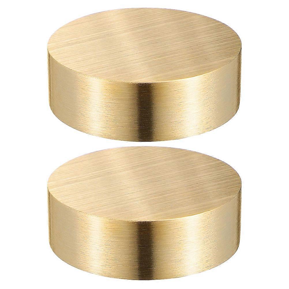 Calligraphy Weight Round Paperweight For Office Desk And Living Room Table In Golden Material 2Pcs