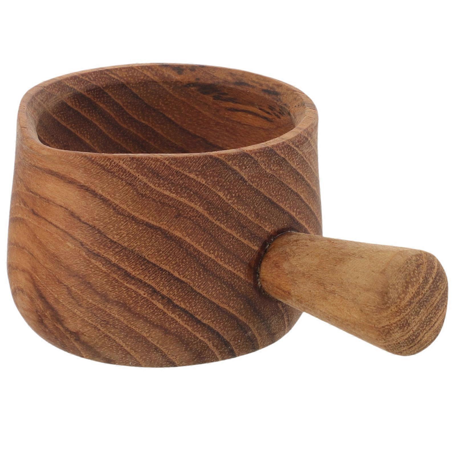 Wood Milk Pitcher for Storage 4Pcs Mini Small Creamer Jug