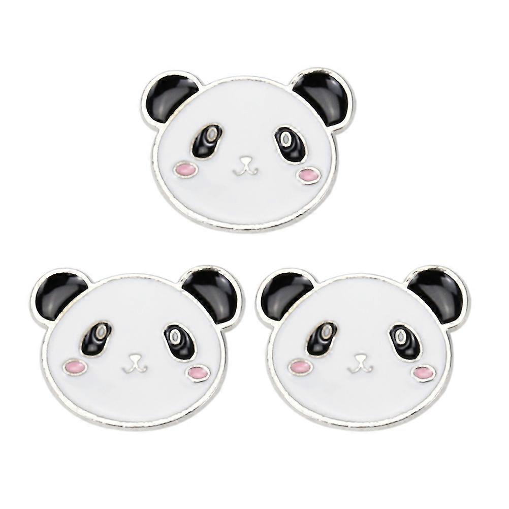 Creative Brooch Pin Panda Shape for Costume Props Decoration 9Pcs