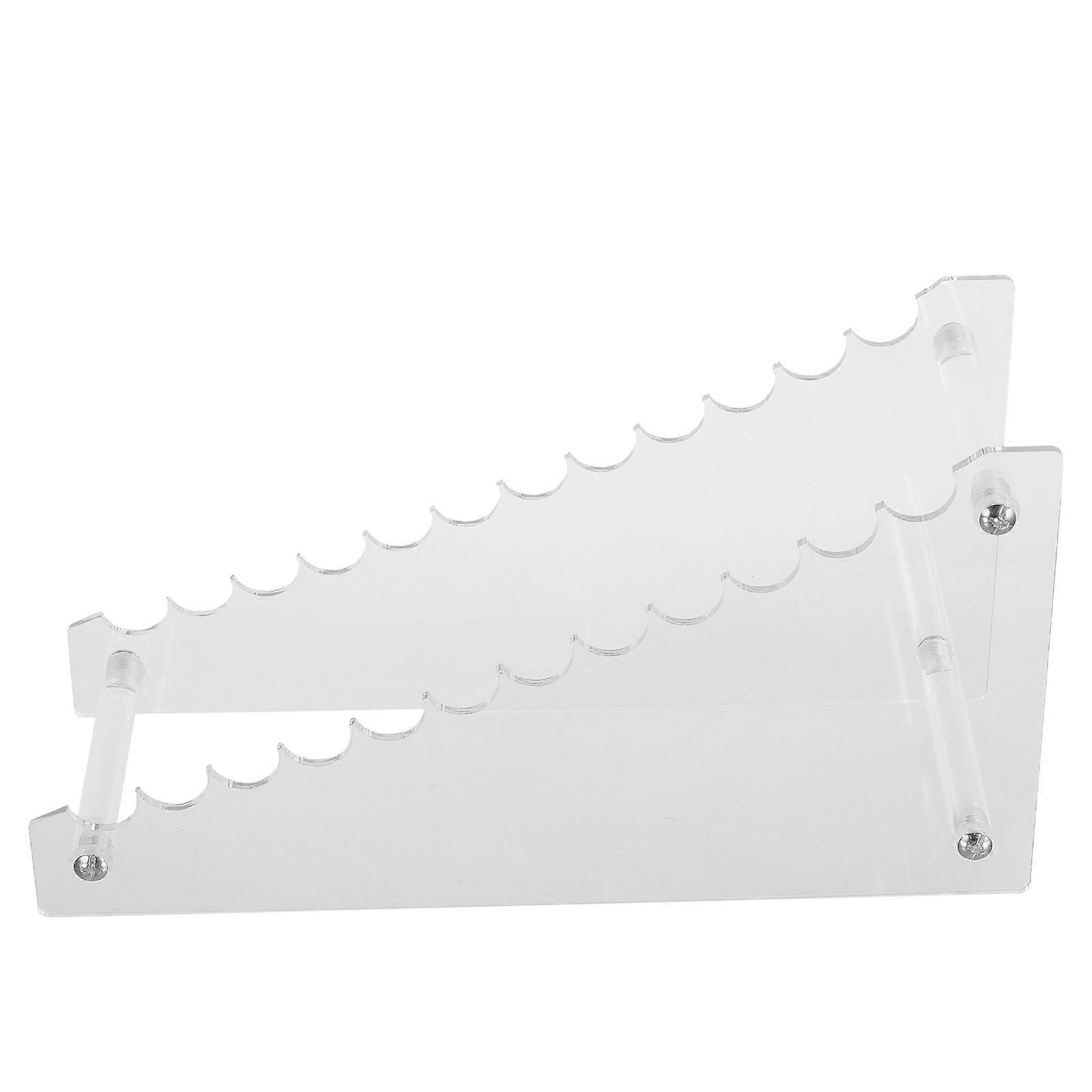 Multi-Functional Pencil Pen Holder Acrylic Pen Display Tray 5Pcs