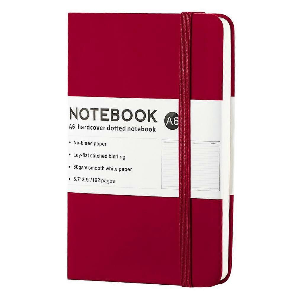PU Notebook Business Notepad Journal with Elastic Strap Closure Pen Slot