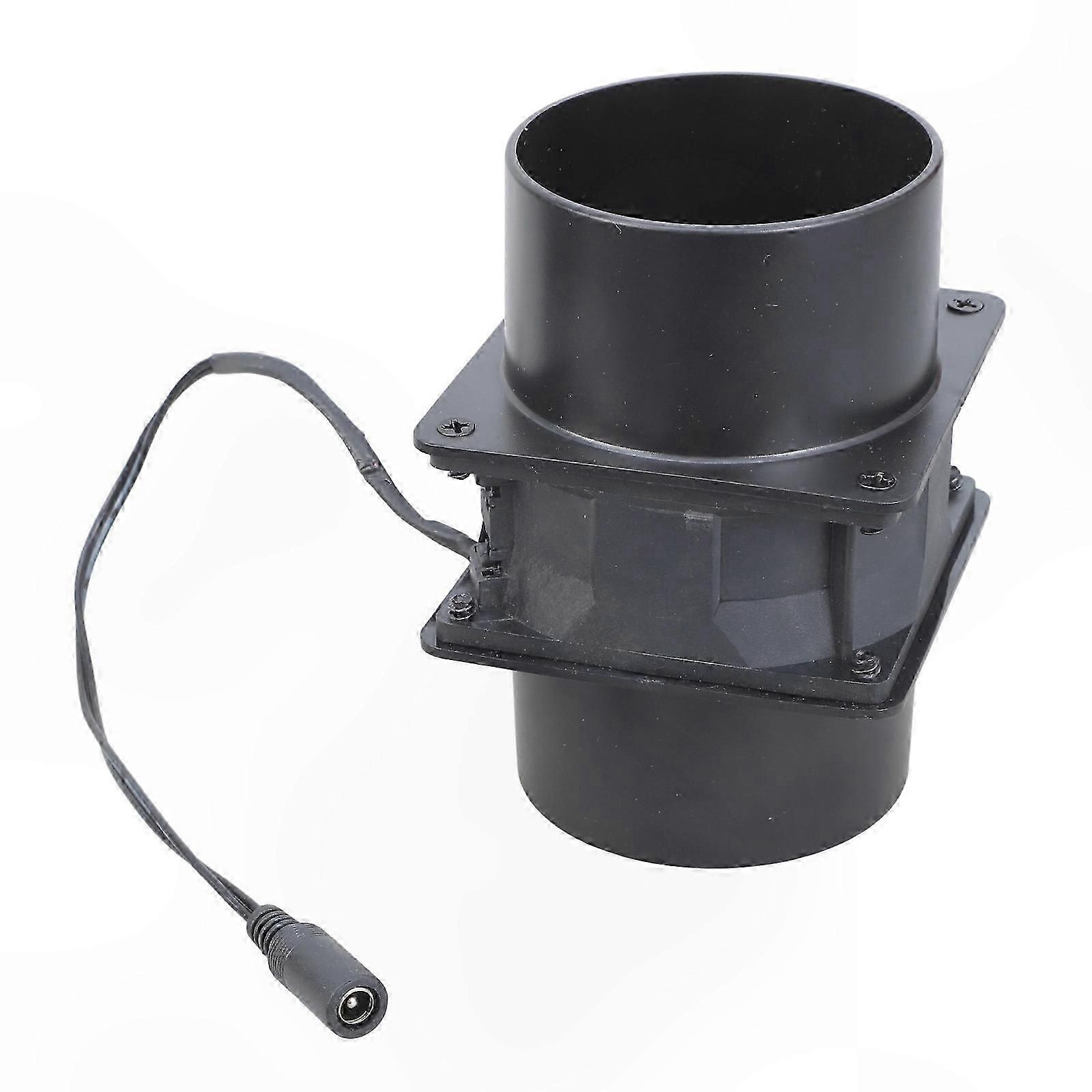 8cm Inline Duct Fan 12V 1.35A Removable Energy-Saving Blower for Kitchen and Pet Spaces