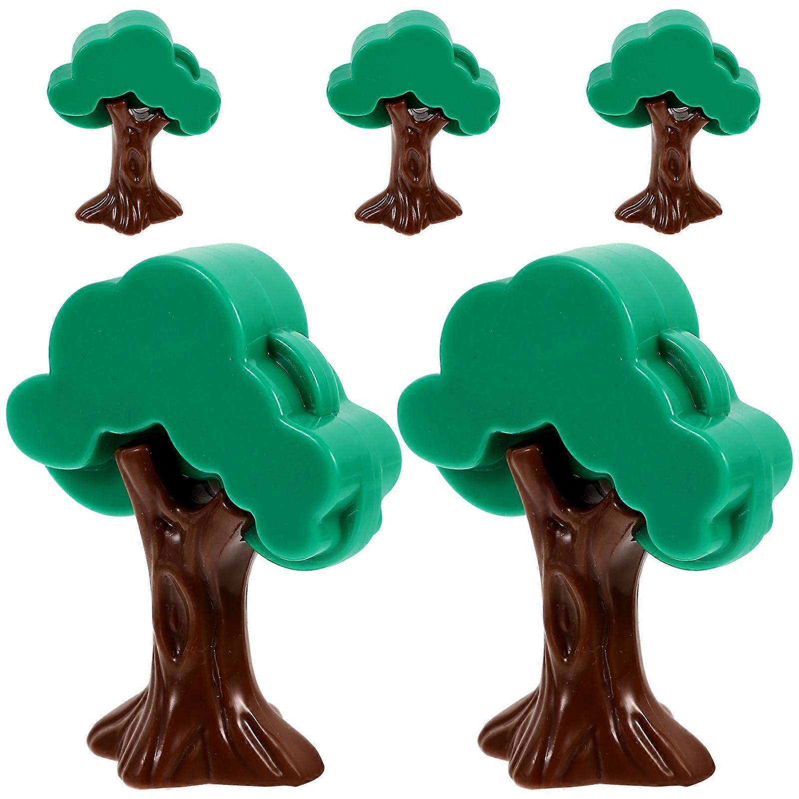 Train Track Scene Tree Model Plastic Miniature Trees for Decoration 25Pcs