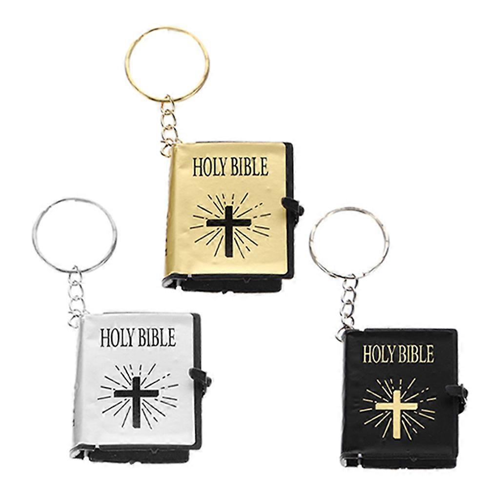 Mini Bible Keychain 6Pcs Christian Keychains With Bible Verses Suitable For Daily Use And Religious Special Occasions Multi Color