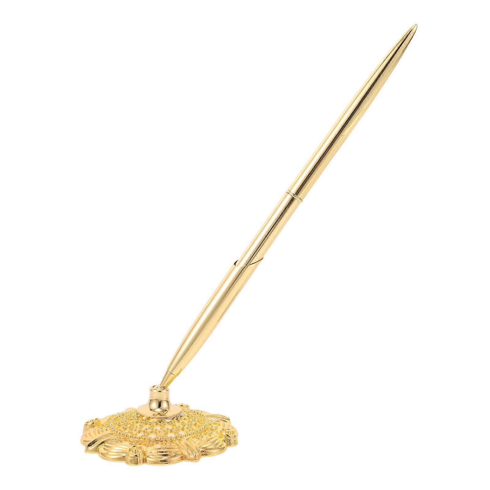 Delicate Business Pen Multi-Function Writing Pen for Office Use 2Pcs Golden