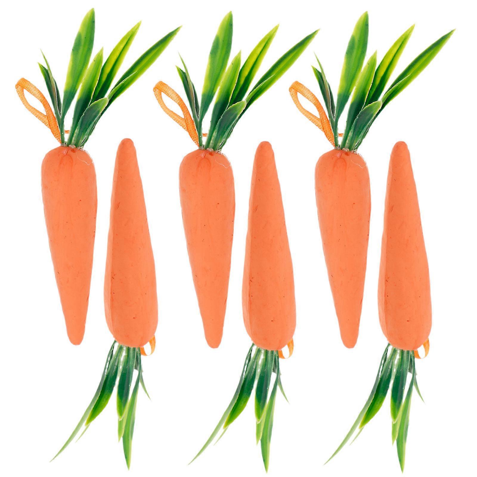 Easter Hanging Carrot Decoration for Tree Hanging 12Pcs Plastic Set