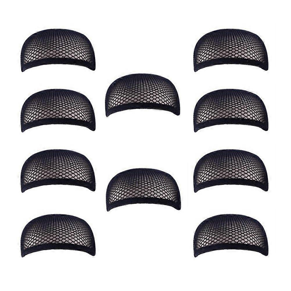 Wig Mesh Breathable Elastic Net for Wig Use 30Pcs High Temp Fiber