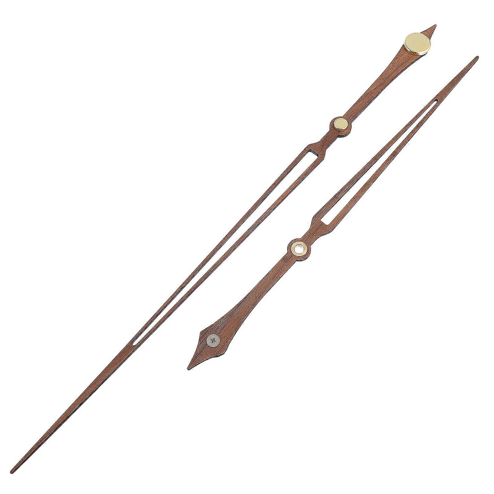 Replacement Wooden Clock Hands Walnut for Wall Clock 2Sets Brown Accessories