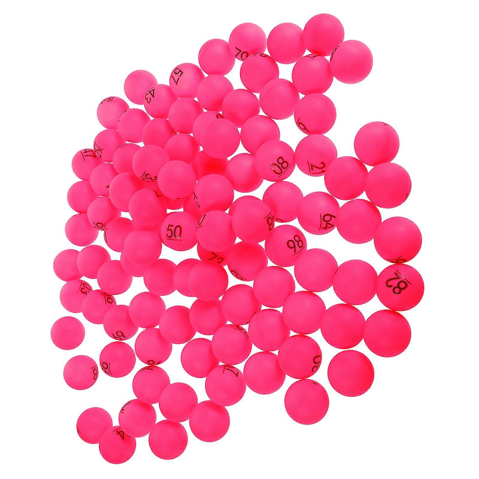Digital Numbered Plastic Raffle Balls for Party Entertainment 100Pcs