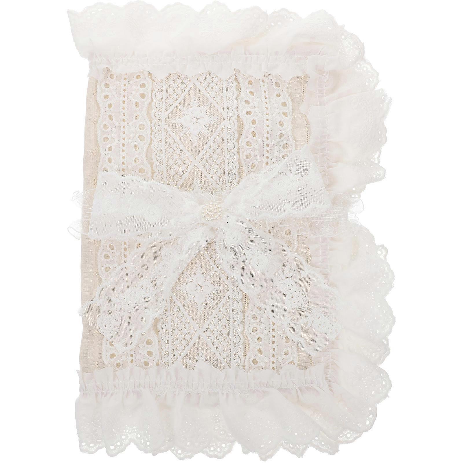 Cloth Book Protector Sleeve for Home with Stylish Lace Edge