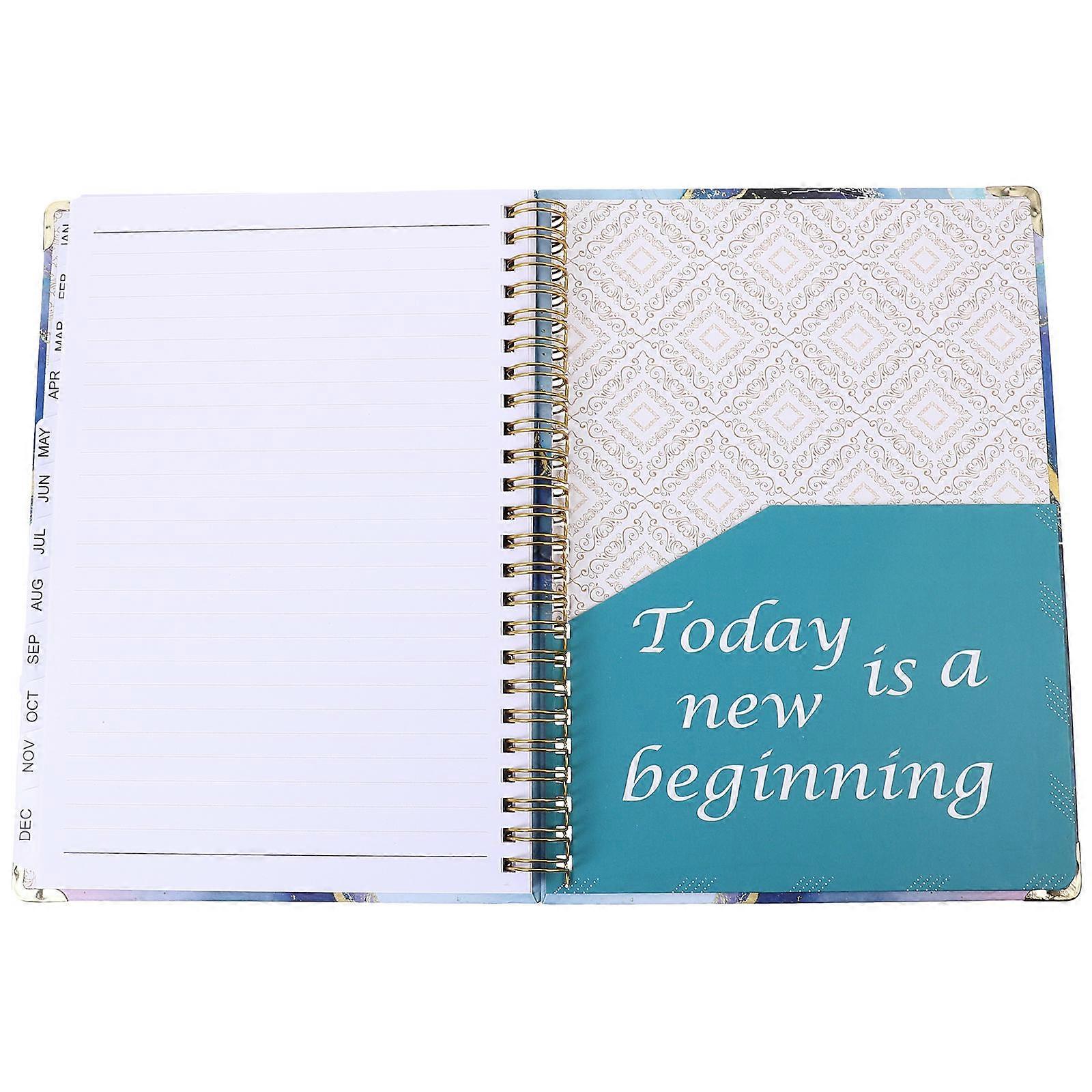 3Pcs 2024 Planner Notepad Multi-Function Design For Office School Taking 21X16X2CM