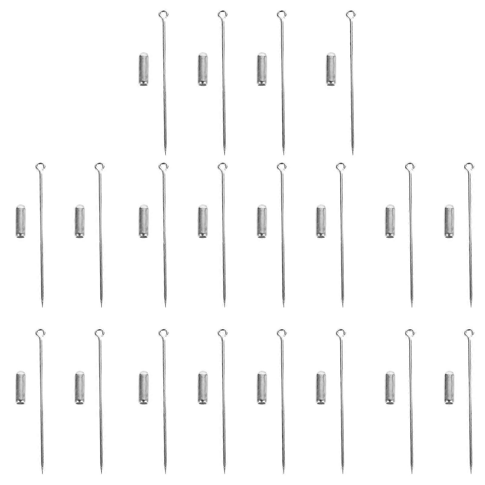 Creative DIY Brooch Accessories Copper Long Hat Pins for 60Pcs Kit