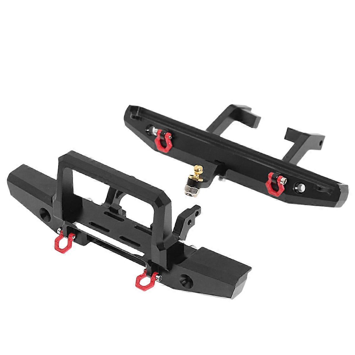 for TRX4M Metal Rear+Front A Bumper with Tow Hook for TRX4M 1/18 RC Crawler Car Upgrade Parts Accessories