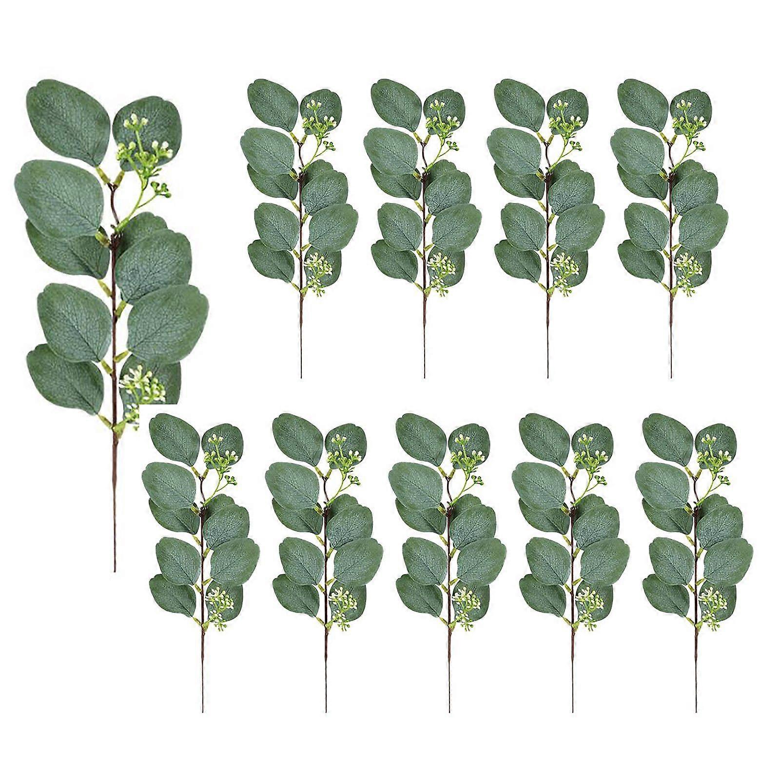 Minglan Eternal Eucalyptus flower arrangement table decorations decorative eucalyptus leaves single branch with fruit simulation eucalyptus