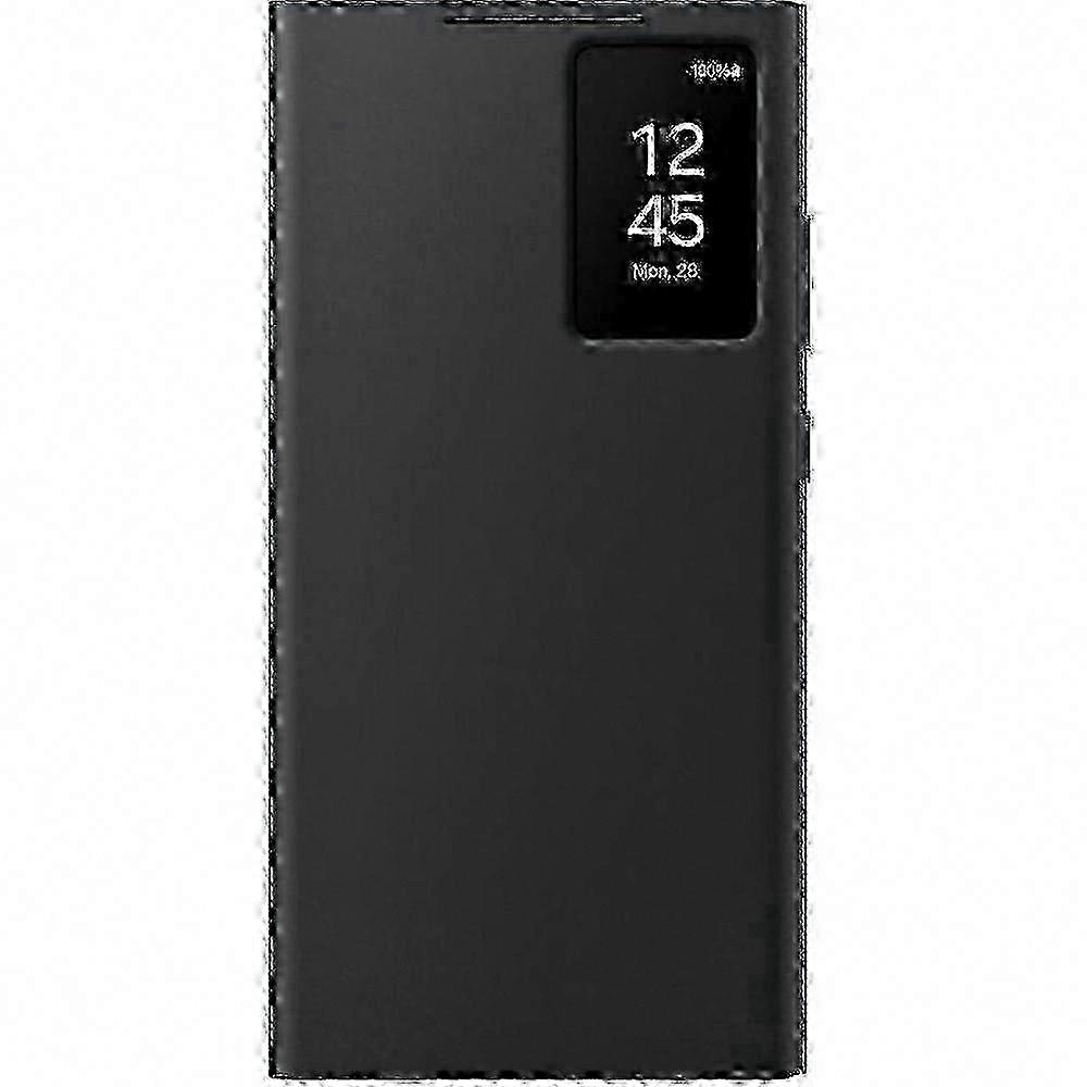 جراب محفظة Galaxy S23 Ultra Smart View باللون الأسود