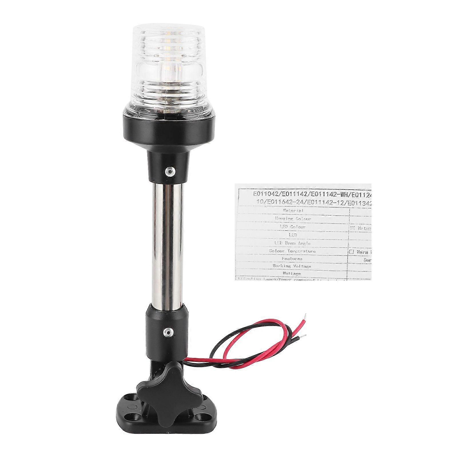 Foldable LED Navigation Anchor Lights 4000-4500K 360 All Round Lighting for Marine Boat Yacht RV