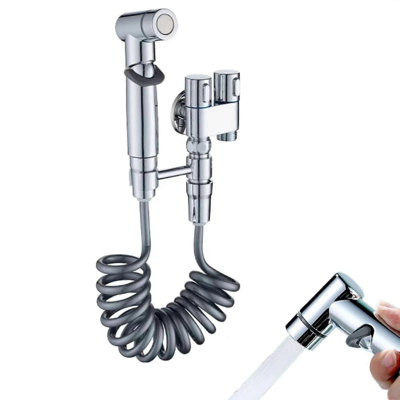 Handheld Bidet Sprayer for Toilet, Stainless Steel Kit, Baby Cloth Diaper Sprayer for Feminine Wash, Easy to Install