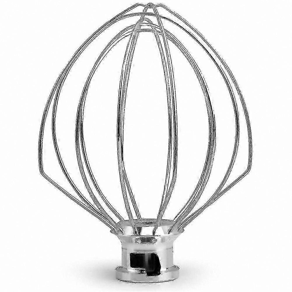 Whisk Attachment for Stand Mixers, Stainless Steel Balloon Whisk Compatible with 5KSM90 and 5KSM185 Models