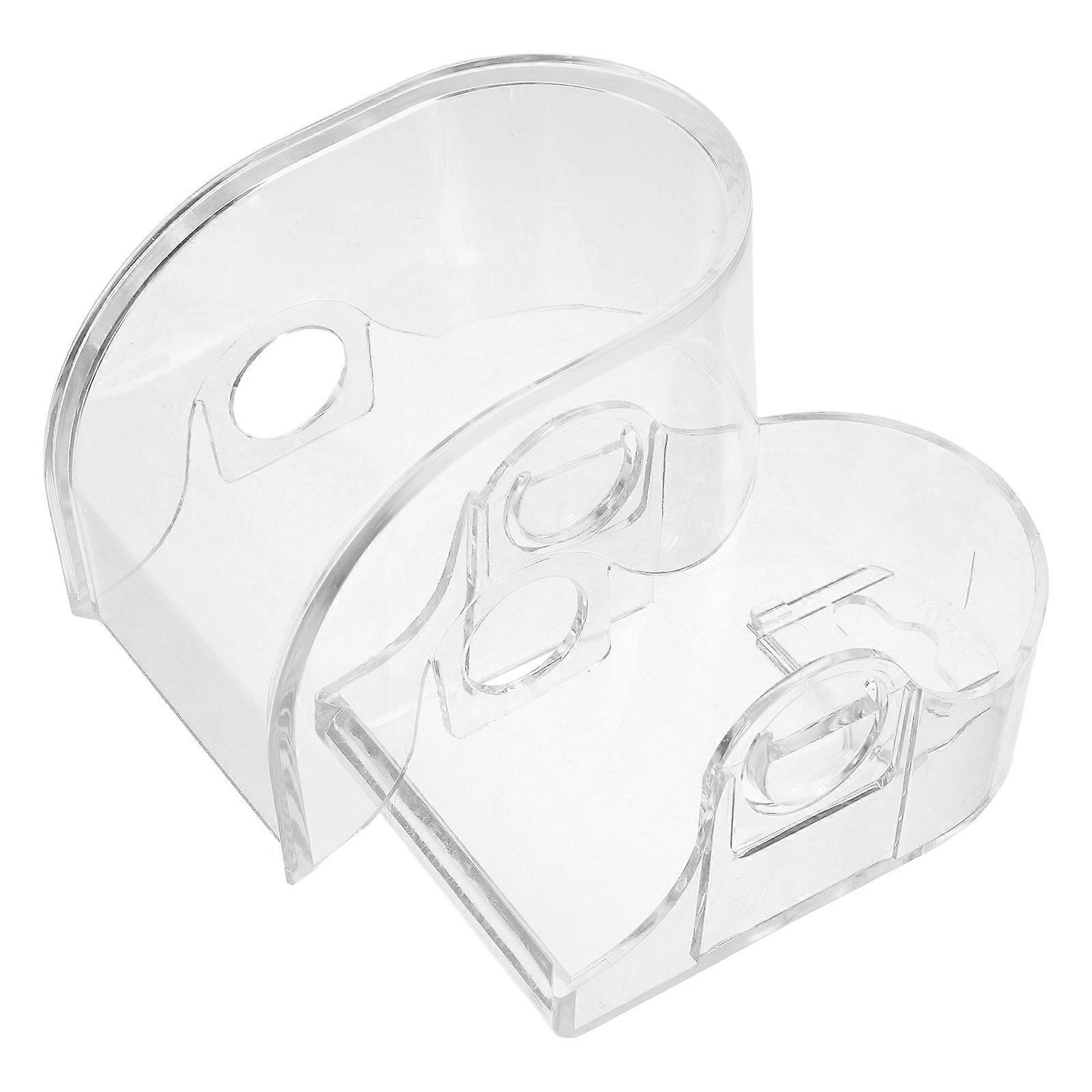 Watch Gift Box Acrylic Watch Display Case for Storage 2Pcs White