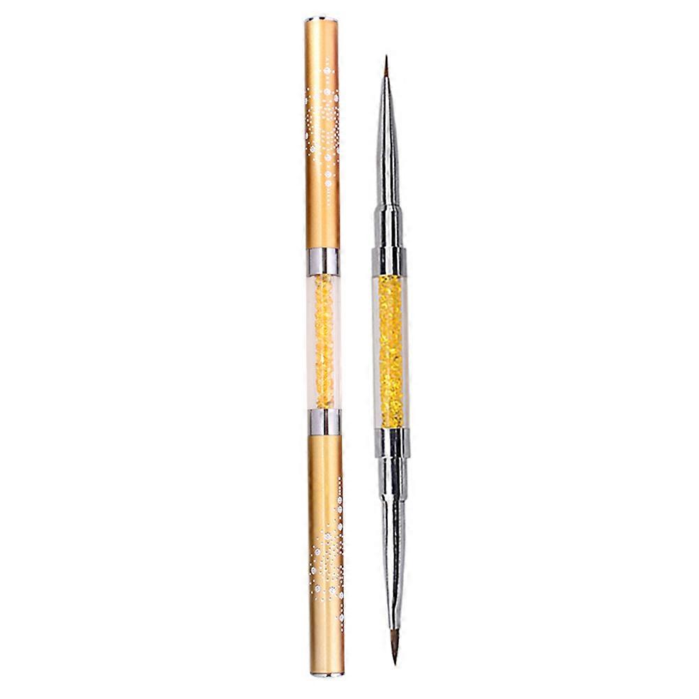 False Tip Builder Brush Dual End Pen 2Pcs for Nail Art Use